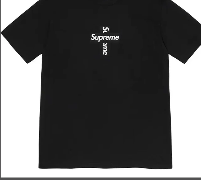 T-shirt CROSS Black S M White Short LOGO sleeved L XL BOX 0811